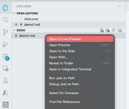 Open in Live Preview