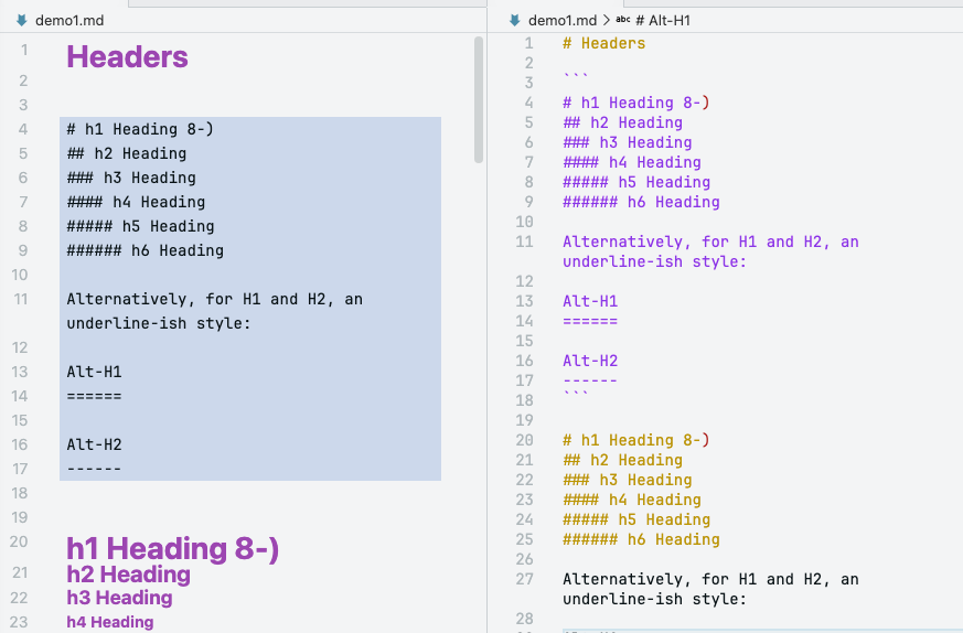 Inline render and edit